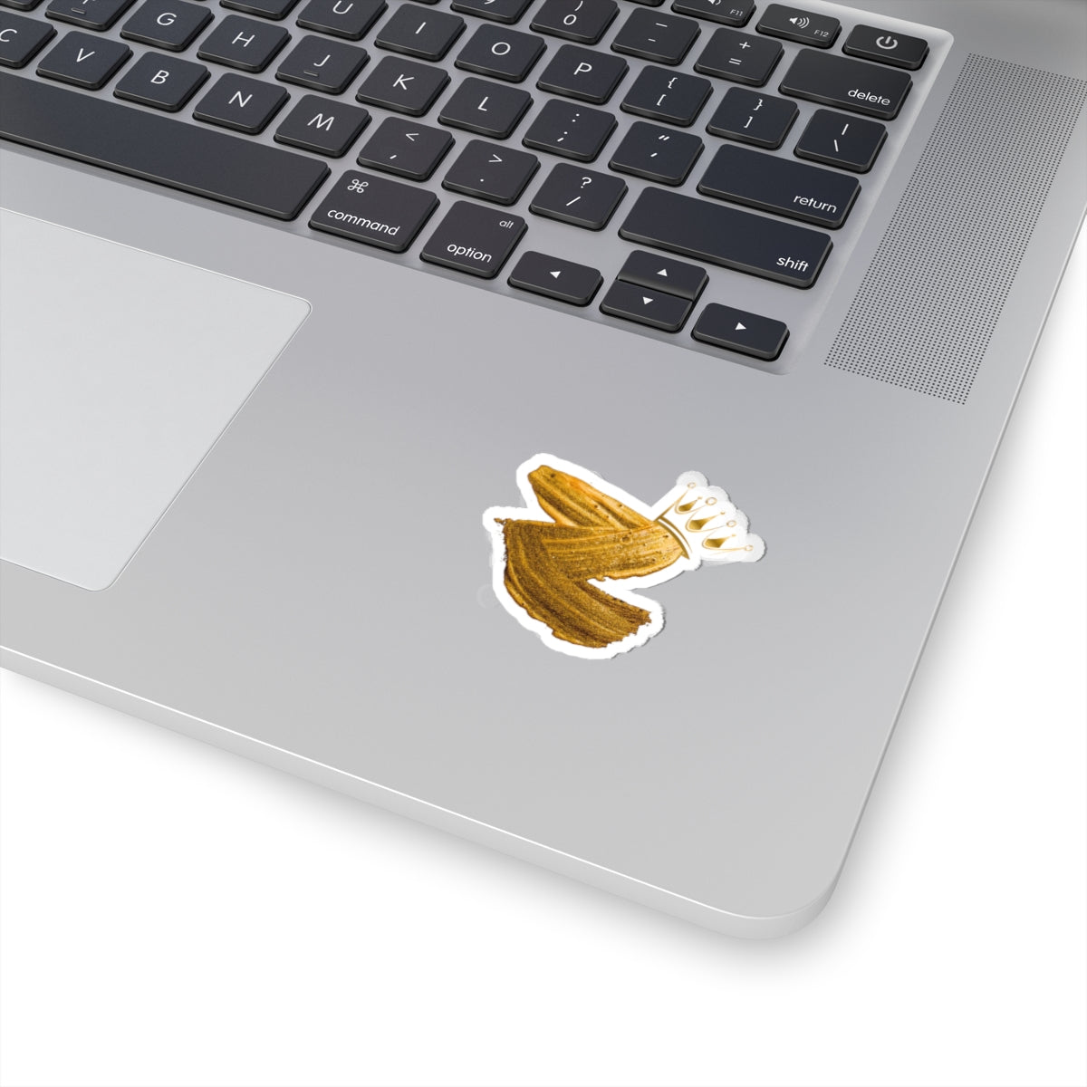 Crown Brush Kiss-Cut Stickers - Fun Decor for Laptops, Journals, Gifts, Party Favors, Craft Projects